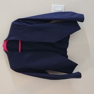 Theory navy blazer, cotton